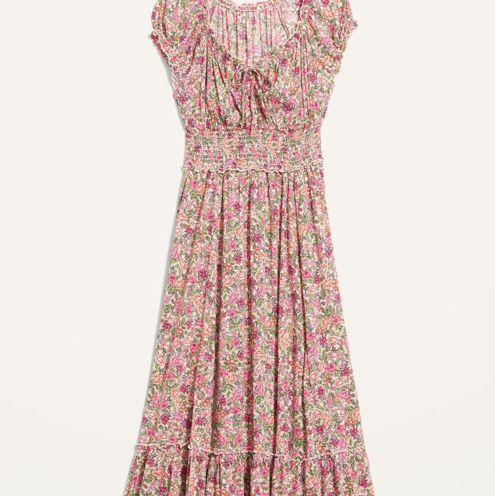 ISO old navy smocked waist-defined floral dress
